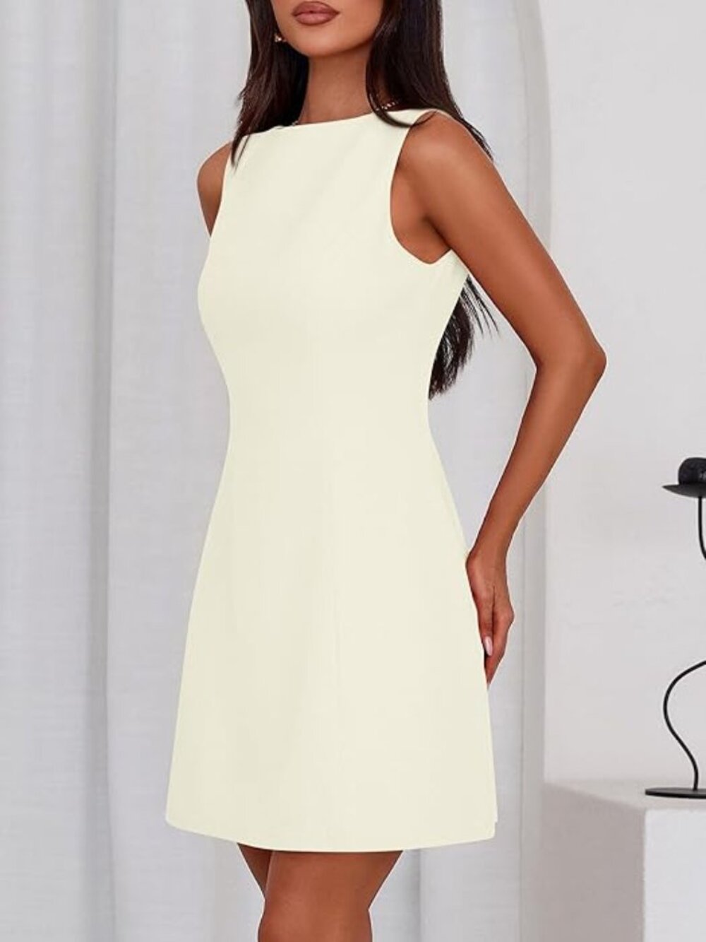 NWT PrettyGarden A Line Boat Neck Sleeveless Dress (XL)